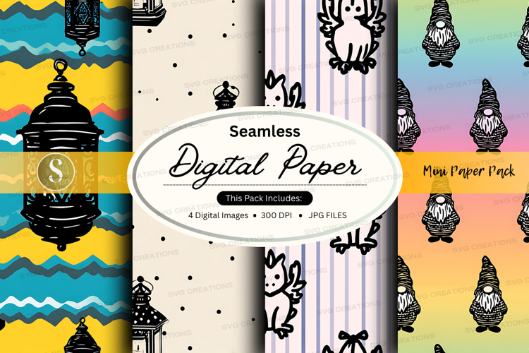 Seamless digital paper - mushroom pack