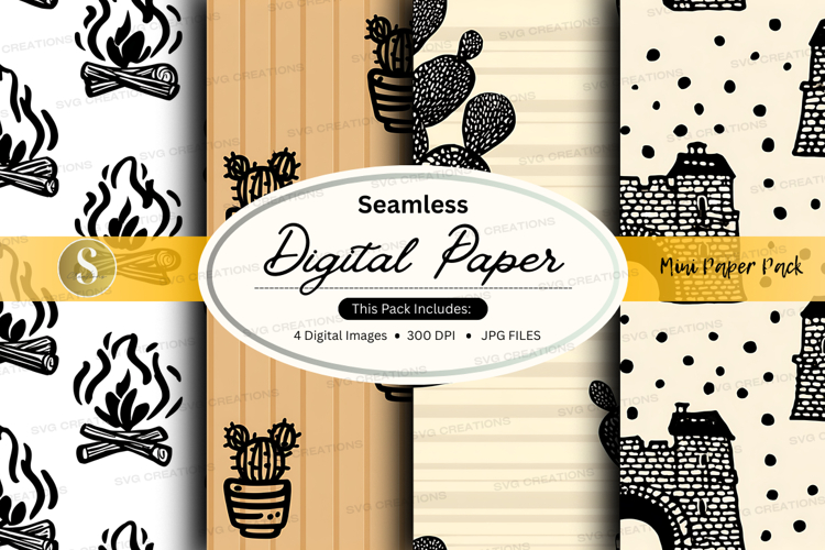 Seamless digital paper pack