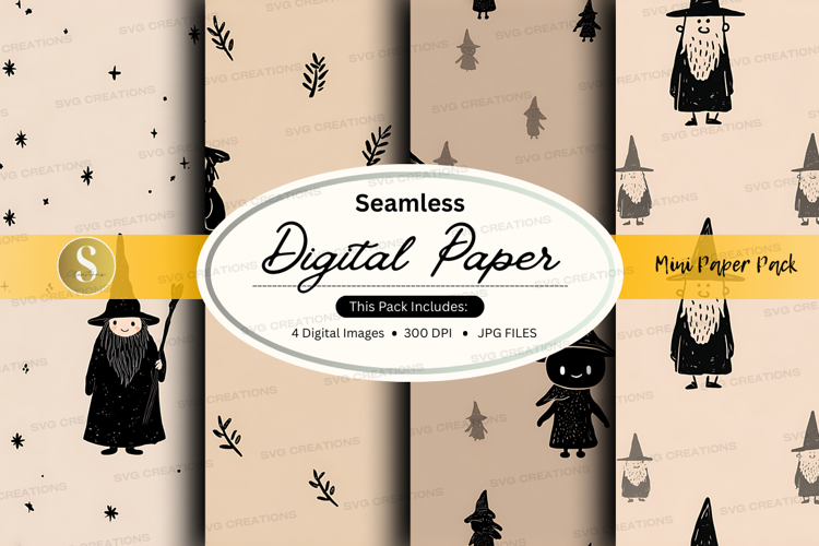 Seamless digital paper - mini paper pack