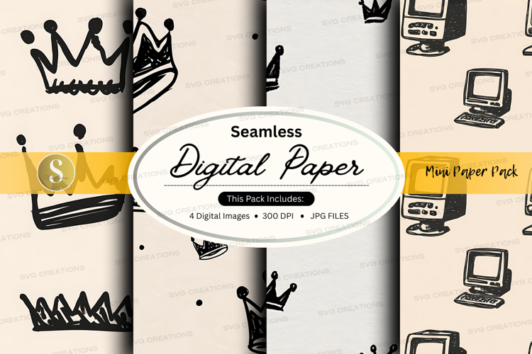 Seamless digital paper pack