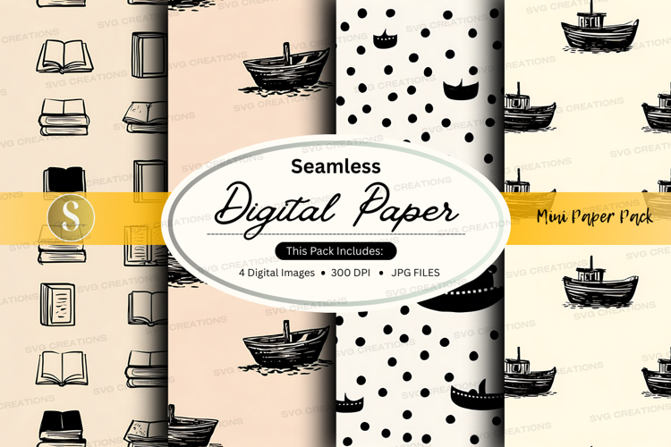 Seamless digital paper - nautical theme