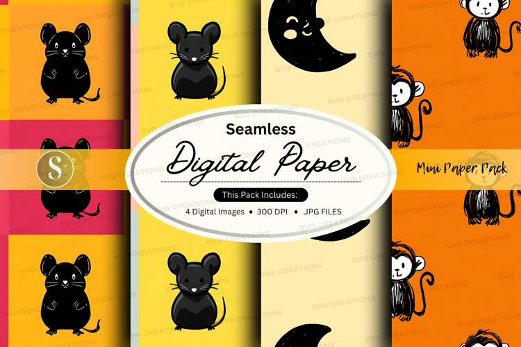 Halloween Seamless Pattern Image 17