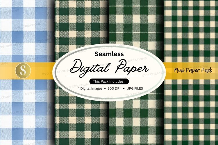 Seamless plaid pattern example image 1