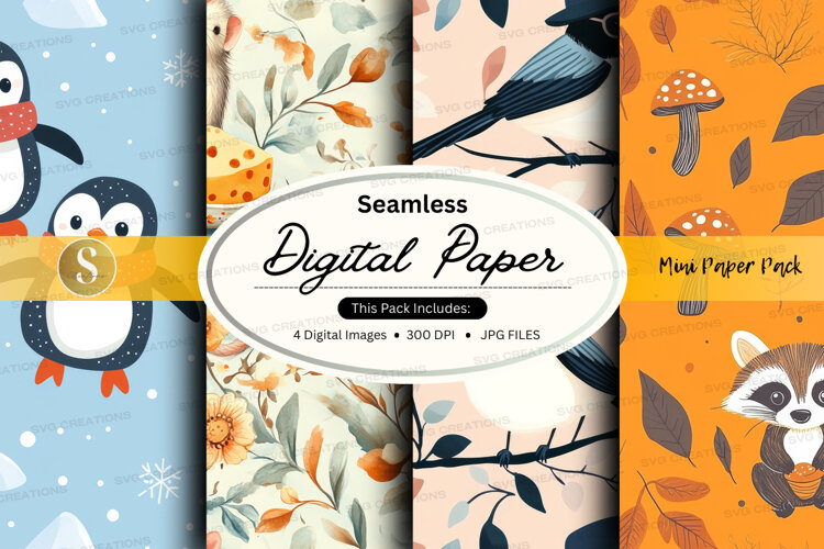 Mini Paper Files Seamless digital paper - mini paper pack (6515788)
