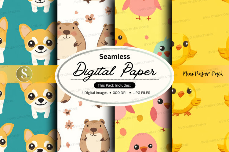 Mini Paper Files Seamless digital paper - mini paper pack (6515930)