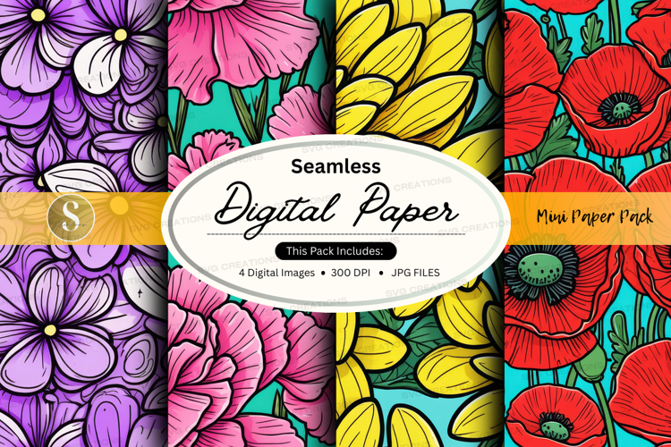 Seamless digital paper - floral collection
