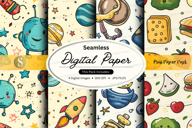 Seamless digital paper pack