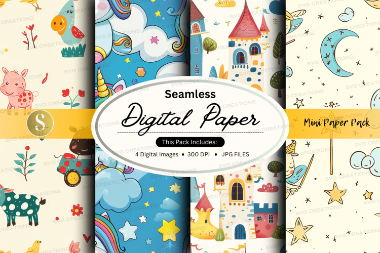 Fairytale fantasy digital paper