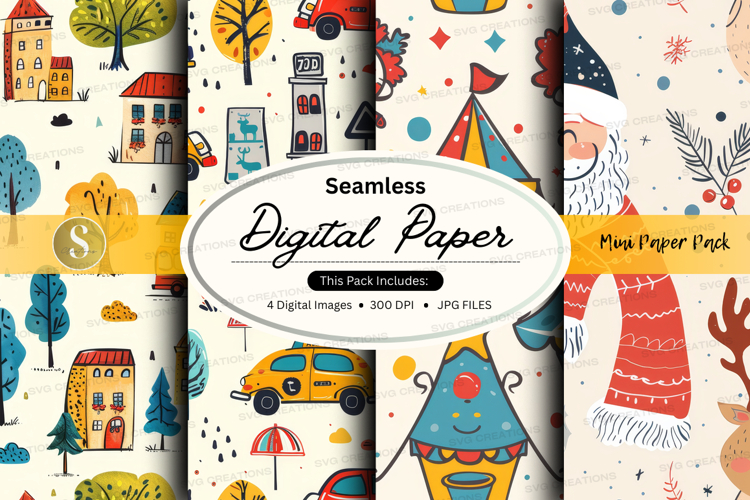 Seamless digital paper pack