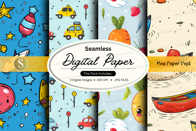 Seamless digital paper pack