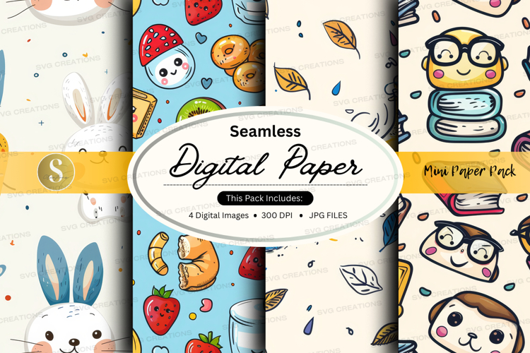 Seamless digital paper pack