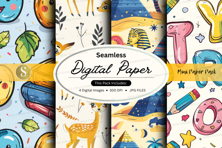 Seamless digital paper - mini paper pack