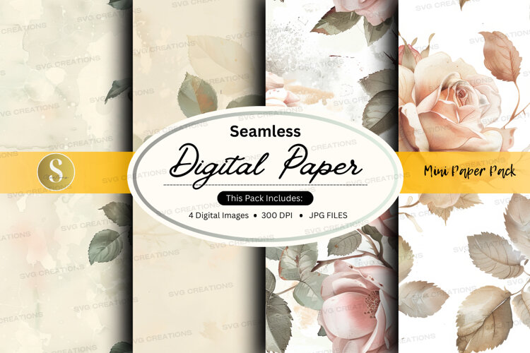 Seamless digital paper - vintage roses (6520651)