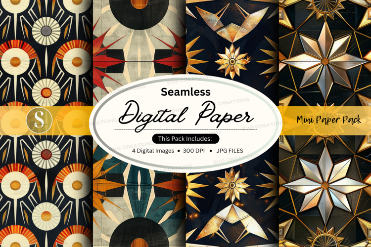 Geometric Seamless Pattern Image 24