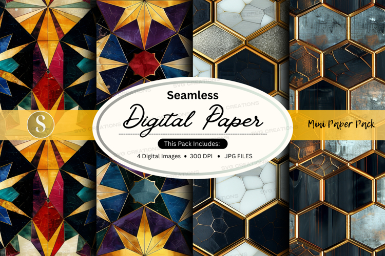 Geometric Seamless Pattern Image 18