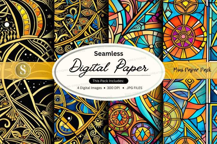 Seamless digital paper example image 1
