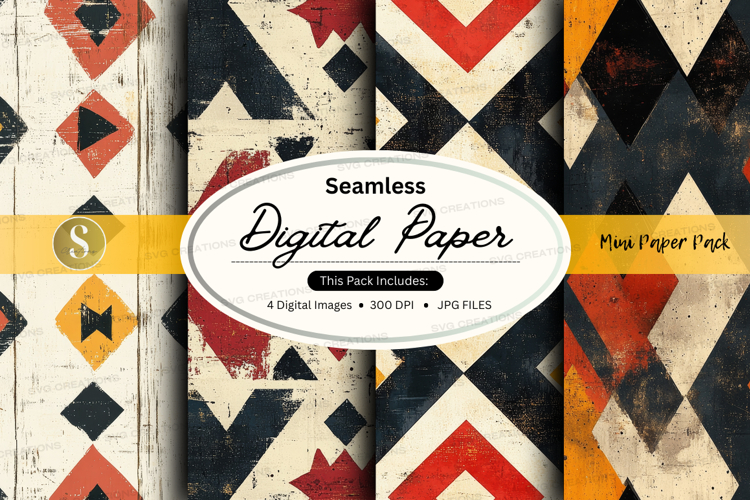 Geometric Seamless Pattern Image 3