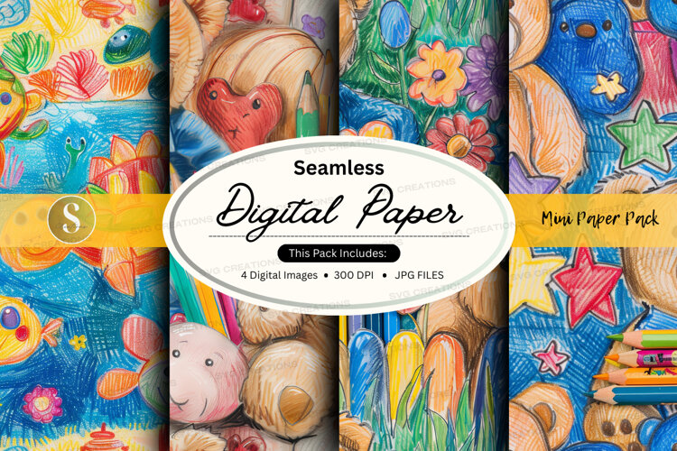 Seamless digital paper example image 1