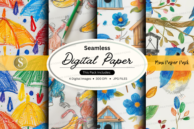 Seamless digital paper pack