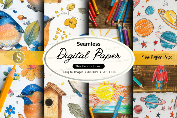 Seamless digital paper pack