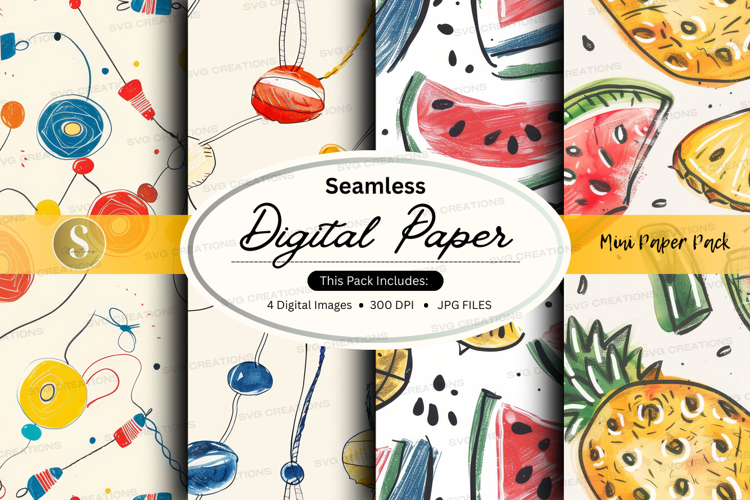 Summer Digital Paper Image 20