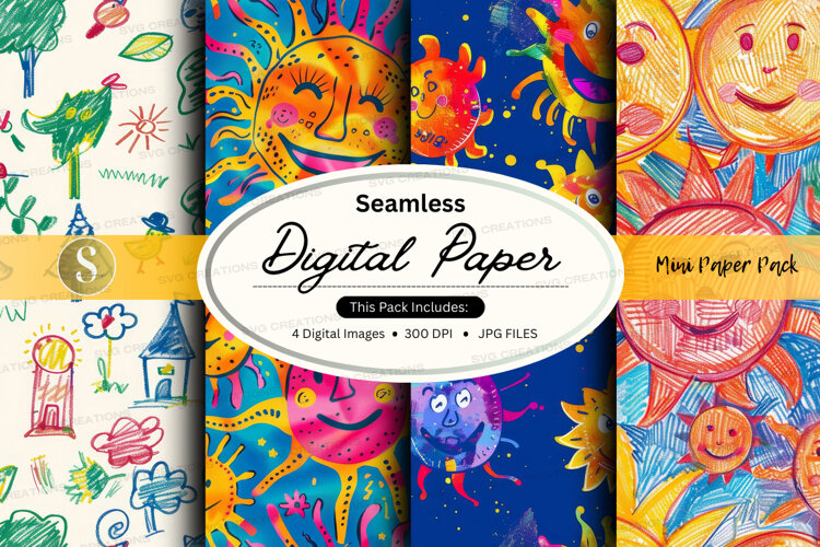 Seamless digital paper example image 1