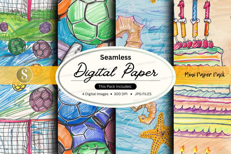 Seamless digital paper example image 1