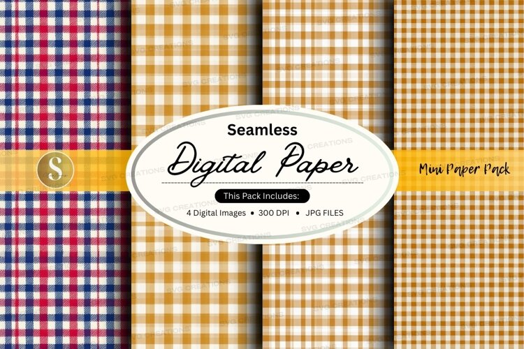 Seamless plaid pattern example image 1