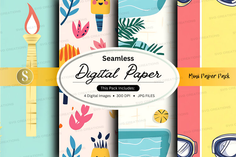 Seamless digital paper example image 1
