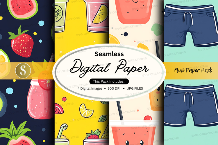 Summer Digital Paper Image 17