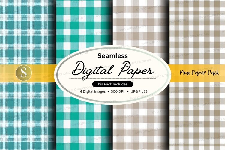 Seamless plaid pattern example image 1