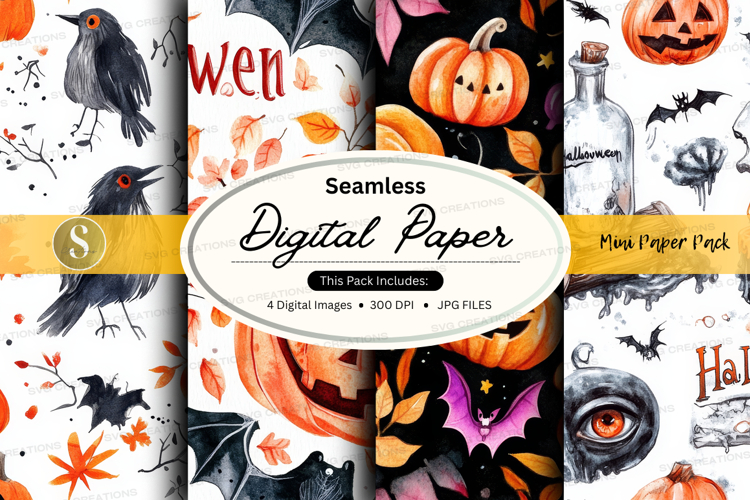 Halloween digital paper