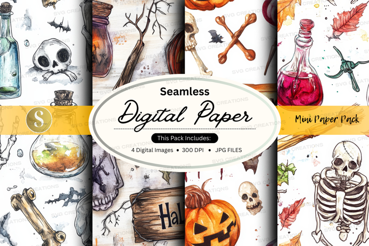 Halloween digital paper