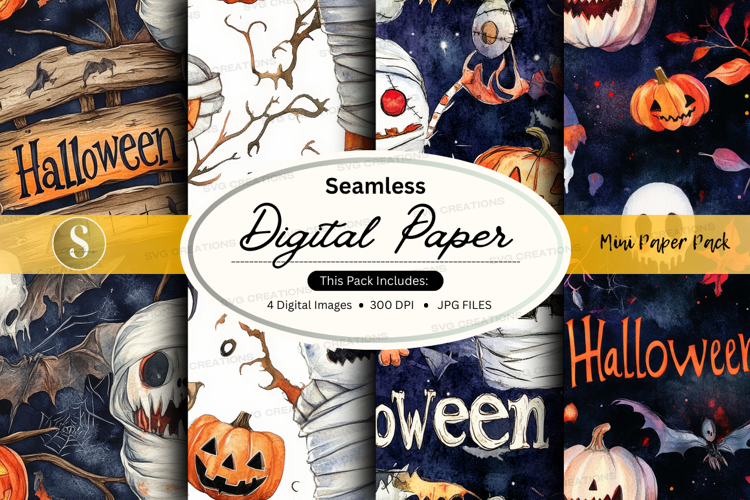 Halloween digital paper