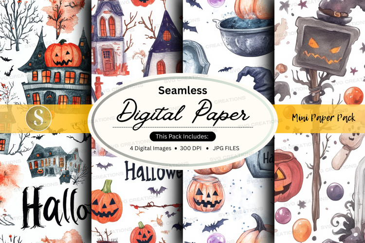 Halloween digital paper
