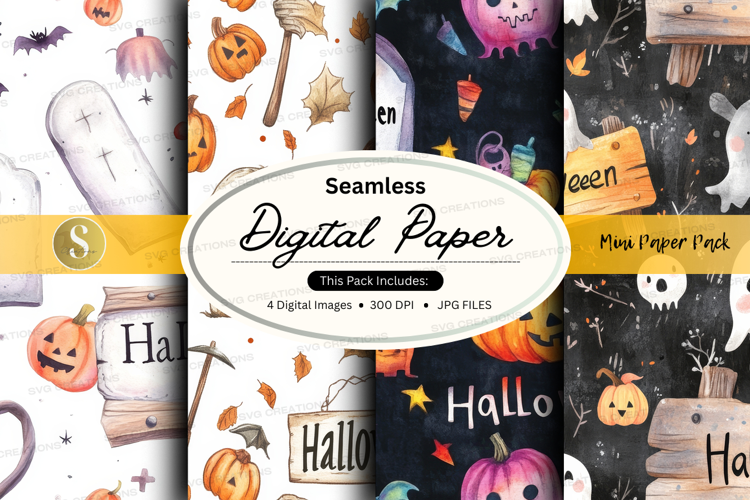 Halloween digital paper