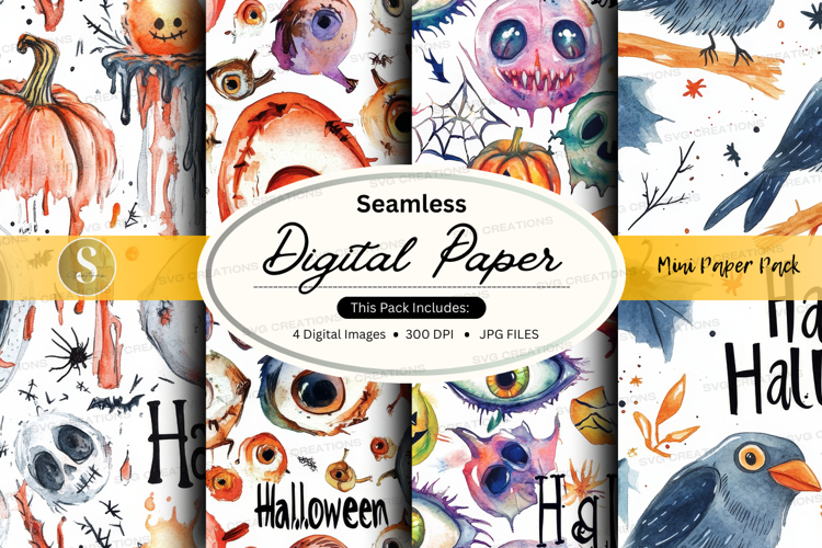 Halloween digital paper