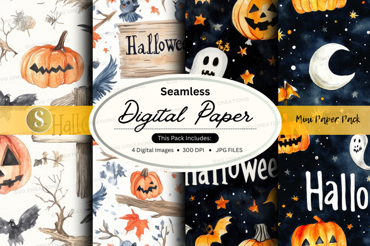 Halloween digital paper