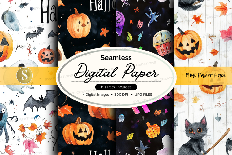 Halloween digital paper