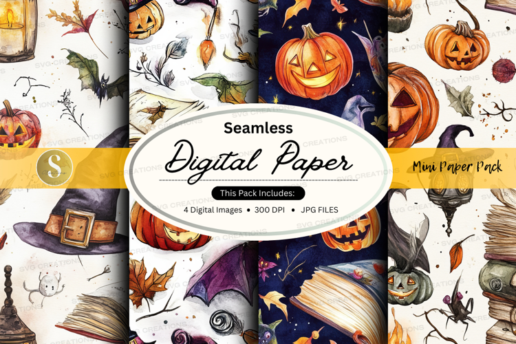 Halloween digital paper