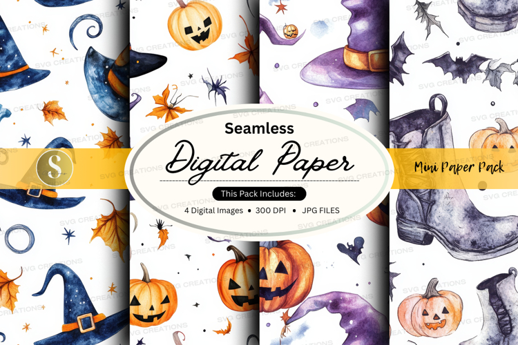 Halloween Seamless Pattern Image 19