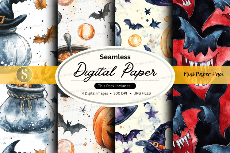 Halloween digital paper