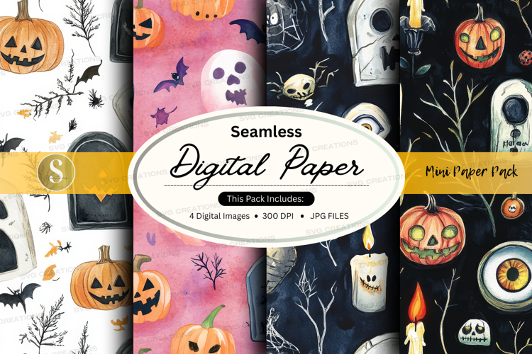 Halloween digital paper
