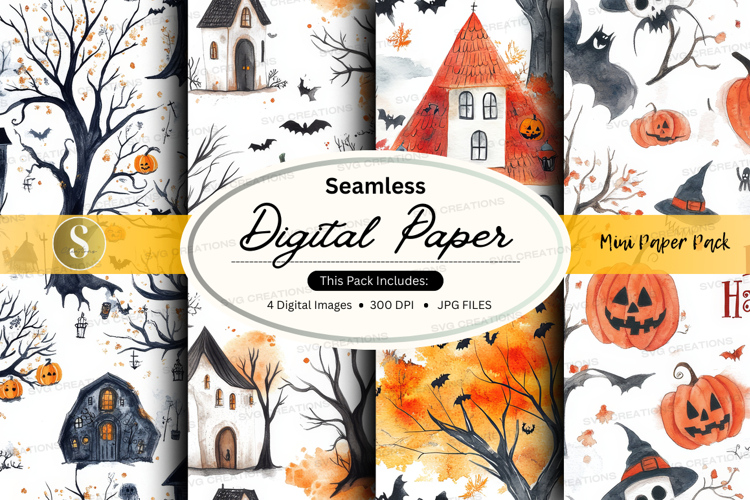 Halloween digital paper