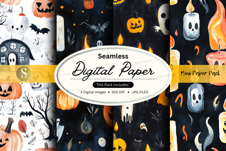 Halloween digital paper