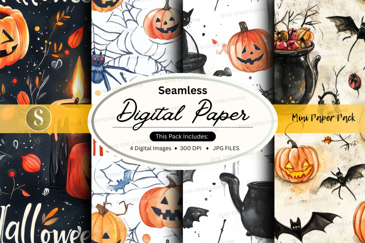 Halloween Seamless Pattern Image 17