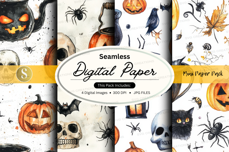 Halloween digital paper