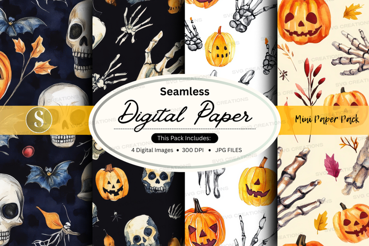 Halloween digital paper