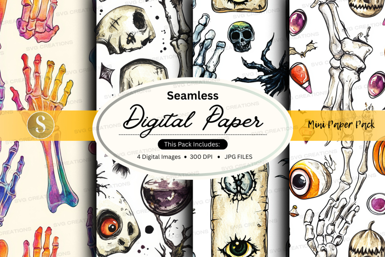 Seamless digital paper - mush paper pack