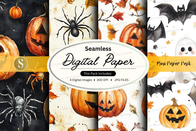 Halloween digital paper
